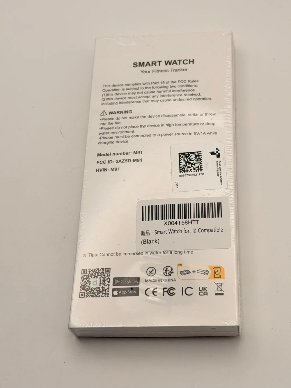 Smart Watch, New, Sealed, Tracks Steps, Calories, and more